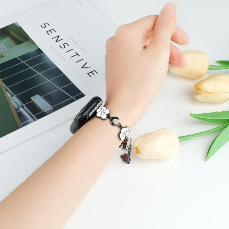 KVZUVUU Apple Compatibility Watch Band Metal-11
