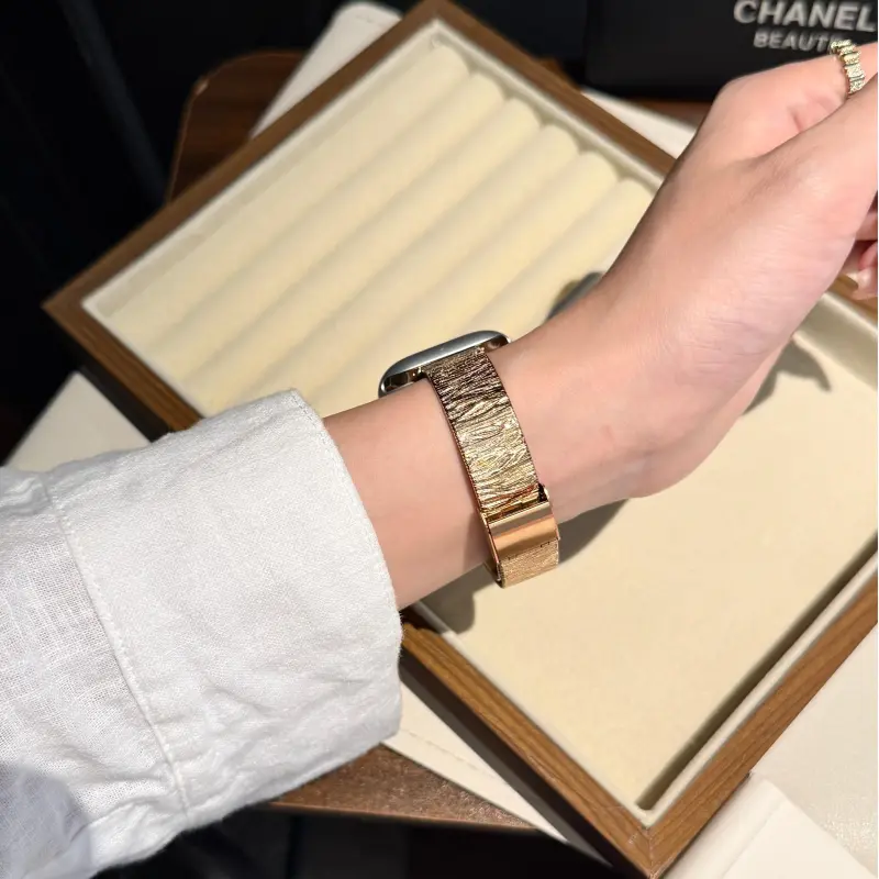 KVZUVUU Apple Compatibility Watch Band Metal-6