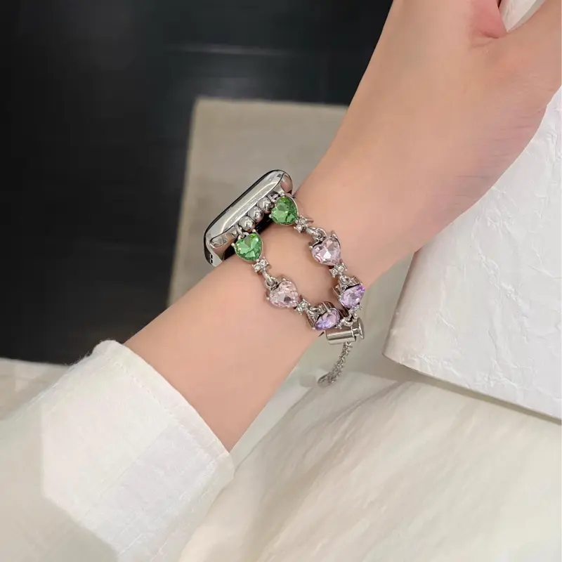 KVZUVUU Watch Band Apple Compatibility Metal-16