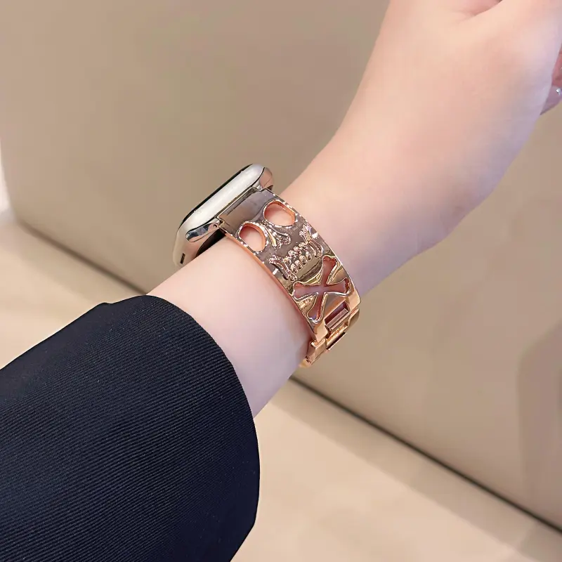 KVZUVUU Apple Compatibility Watch Band Metal-7