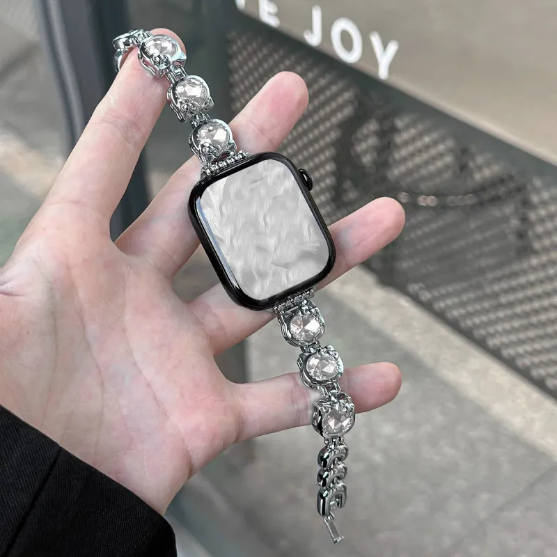 KVZUVUU Apple Compatibility Watch Band Metal-4