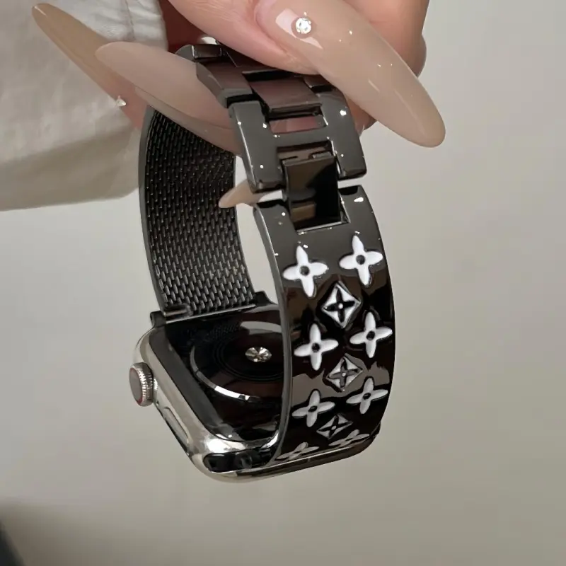 KVZUVUU Apple Compatibility Watch Band Metal-2