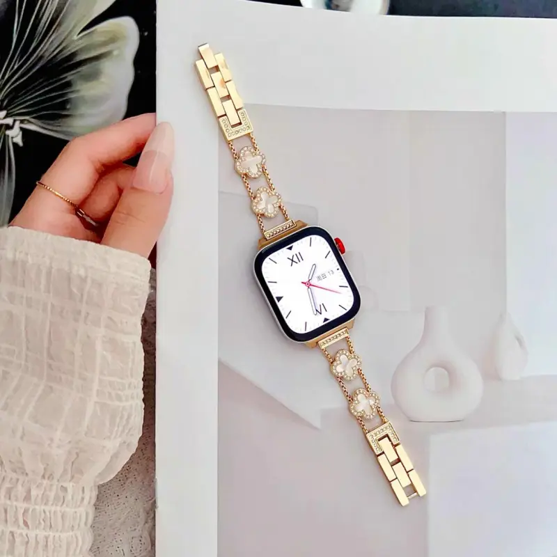 KVZUVUU Apple Compatibility Watch Band Metal-7