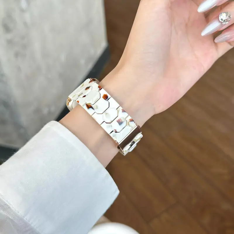 KVZUVUU Apple Compatibility Watch Band Resin Material-4