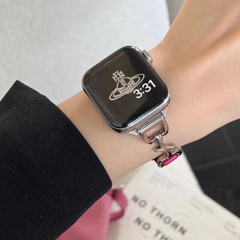 KVZUVUU Watch Band Apple Compatibility Genuine Leather Material-24