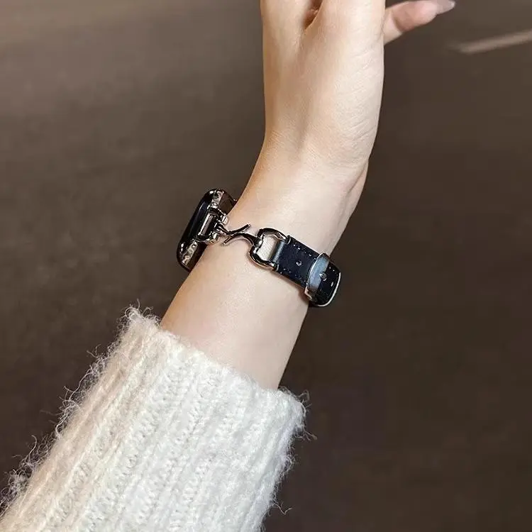 KVZUVUU Watch Band Apple Compatibility Metal-18