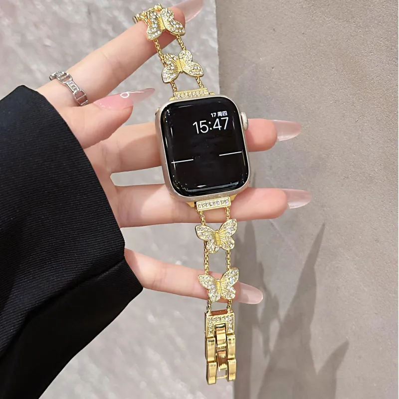KVZUVUU Apple Compatibility Watch Band Metal-8