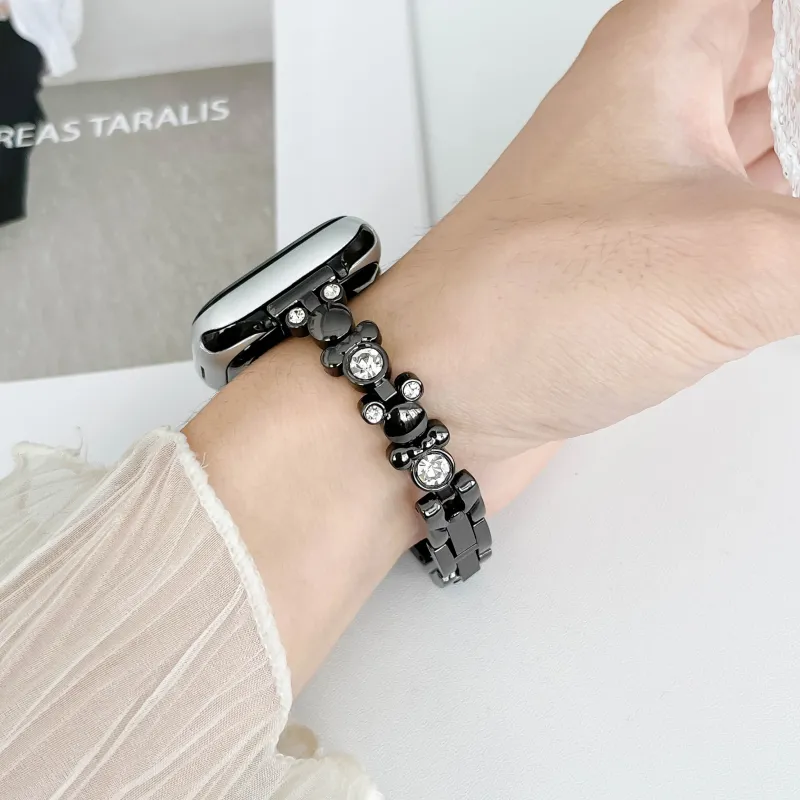 KVZUVUU Apple Compatibility Watch Band Metal-4