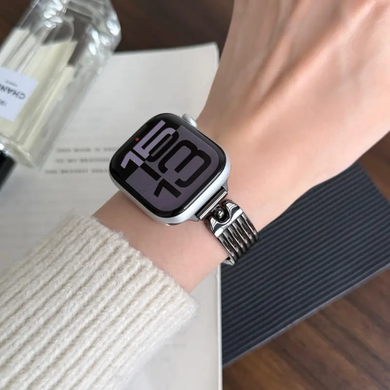 KVZUVUU Apple Compatibility Watch Band Metal-15