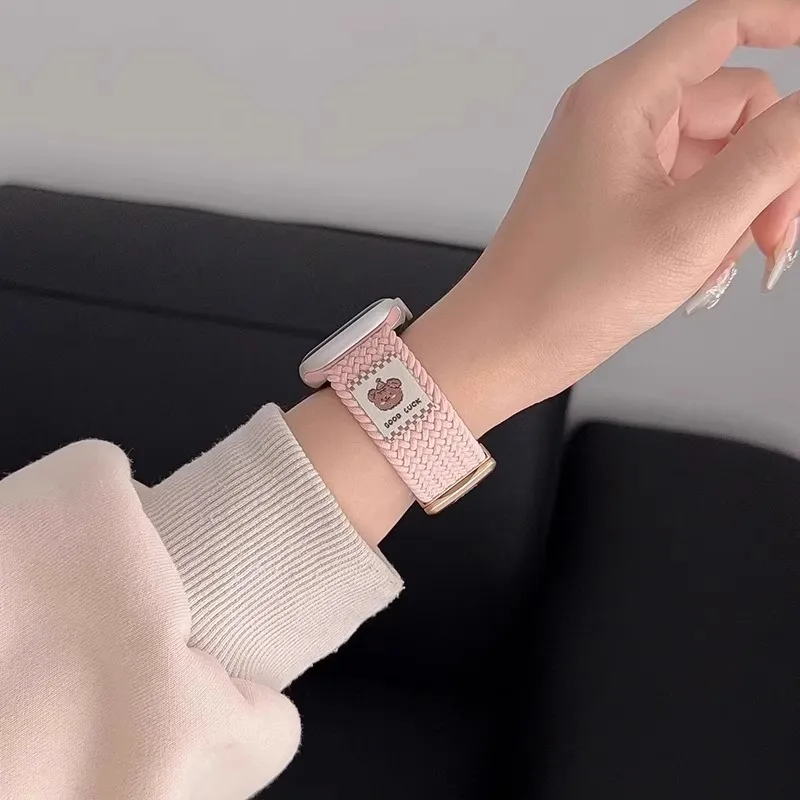 KVZUVUU Apple Compatibility Watch Band 180mm Nylon Material-15