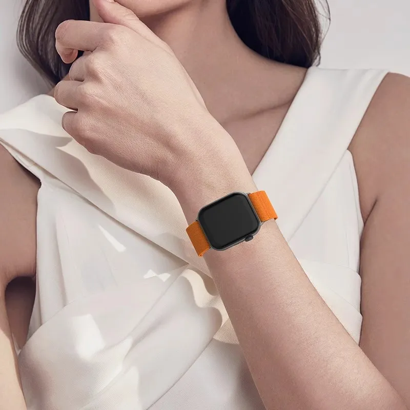KVZUVUU Apple Compatibility Watch Band Nylon Material-11