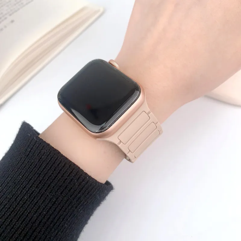 KVZUVUU Apple Compatibility Watch Band Silicone Material-18