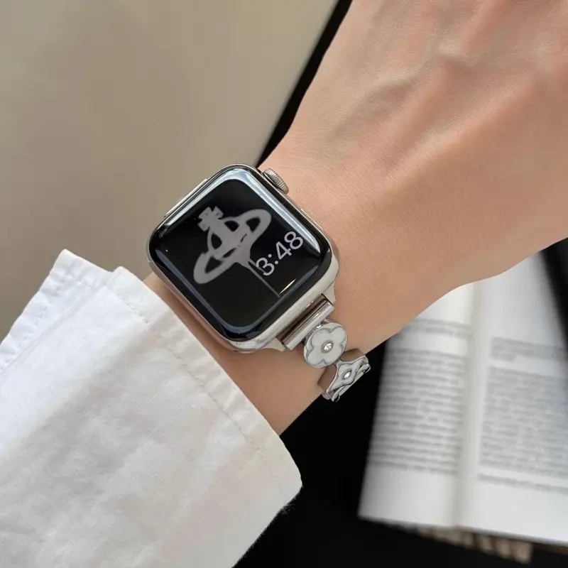 KVZUVUU IwatchS10/s9/8/7/6/Ultra Apple Compatibility Watch Band Cowhide Leather Material-1