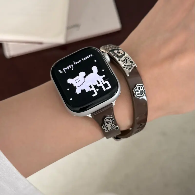 KVZUVUU Watch Band Apple Compatibility Cowhide Leather Material-16