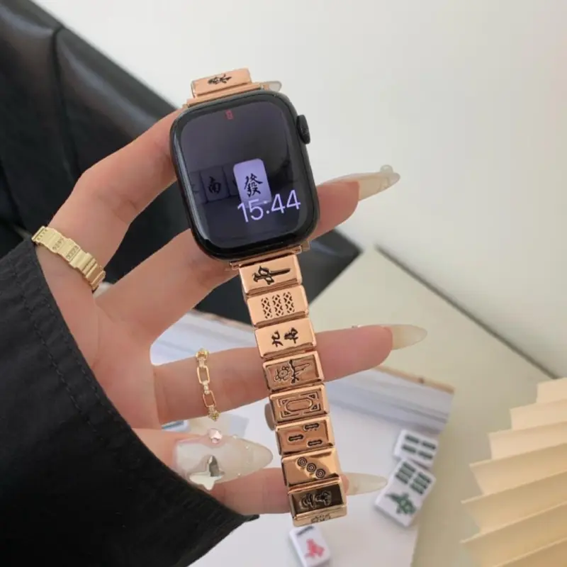 KVZUVUU IwatchS10/s9/8/7/6/Ultra Apple Compatibility Watch Band Metal-9