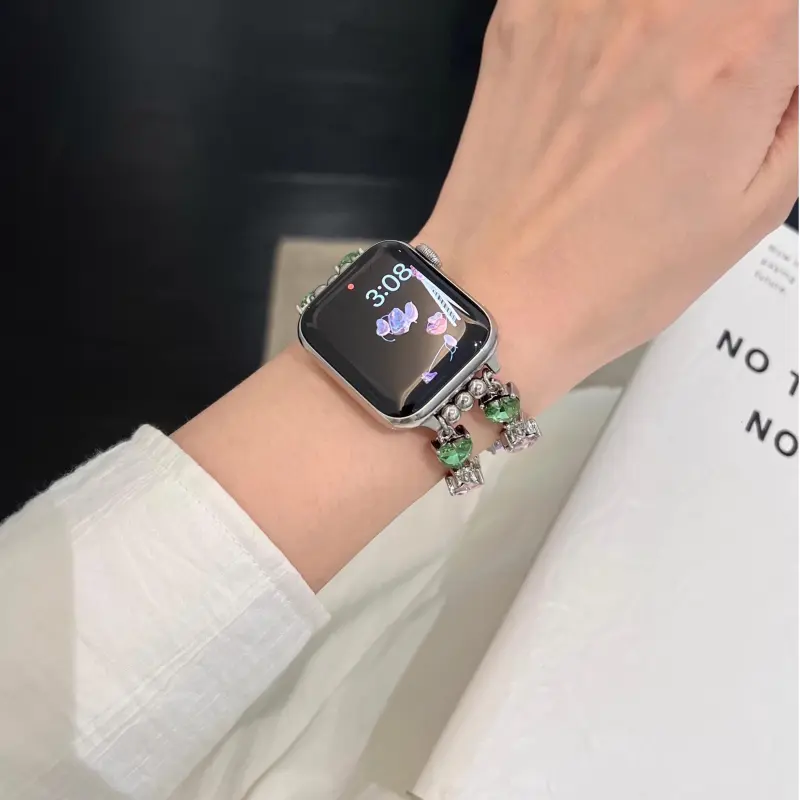KVZUVUU Watch Band Apple Compatibility Metal-15