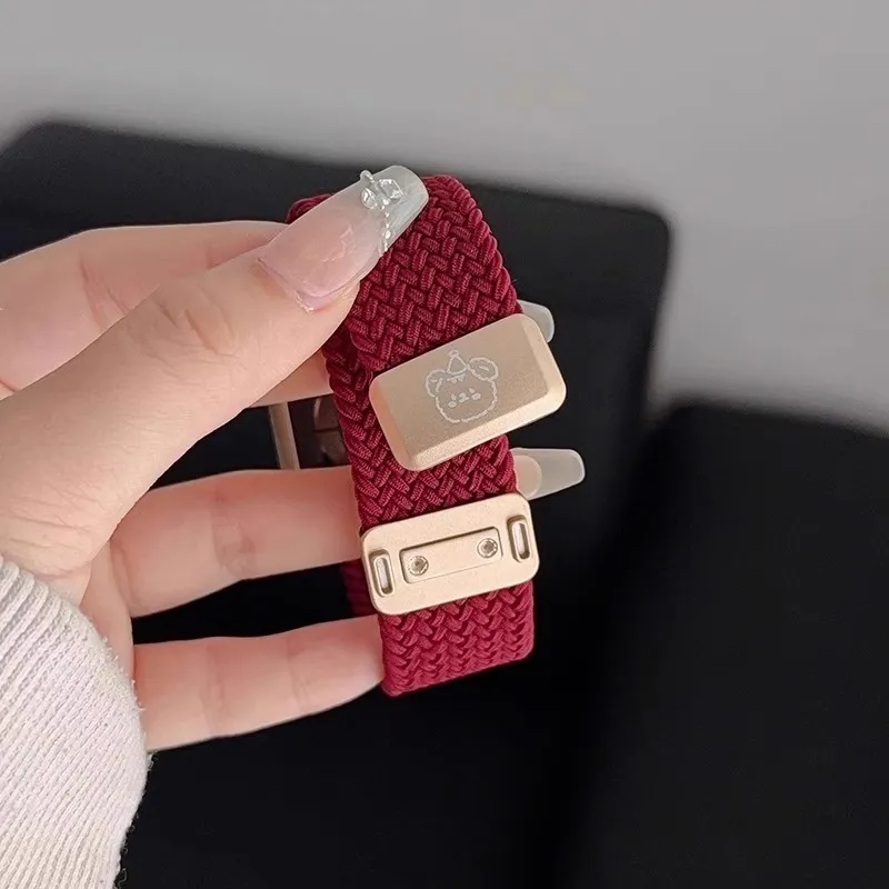 KVZUVUU Apple Compatibility Watch Band 180mm Nylon Material-11