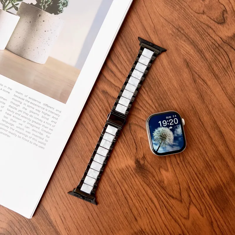 KVZUVUU Apple Compatibility Watch Band Metal-1