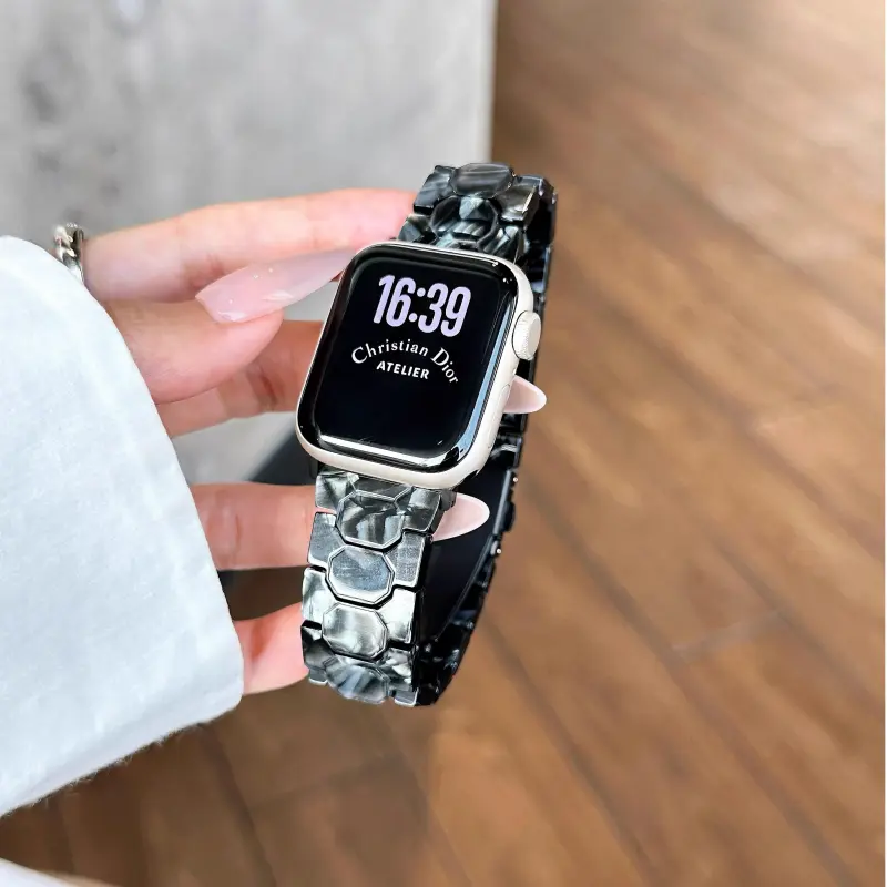 KVZUVUU Apple Compatibility Watch Band Resin Material-8