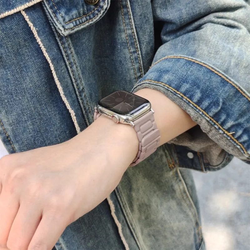KVZUVUU Apple Compatibility Watch Band Cowhide Leather Material-18