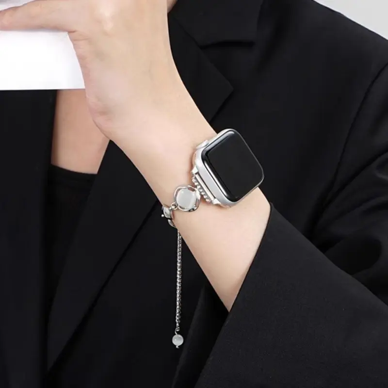 KVZUVUU Apple Compatibility Watch Band Metal-3