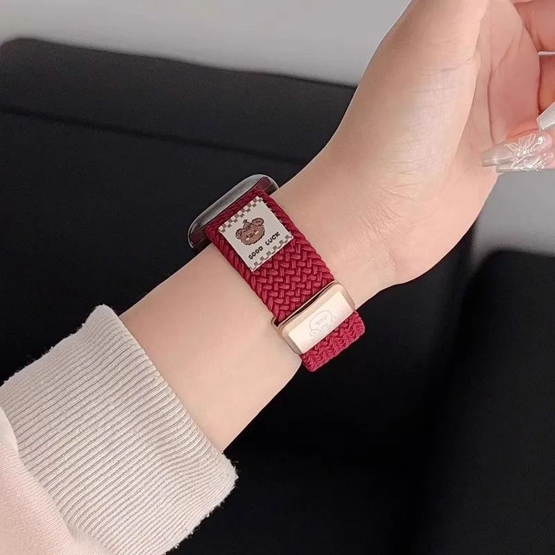 KVZUVUU Apple Compatibility Watch Band 180mm Nylon Material-10