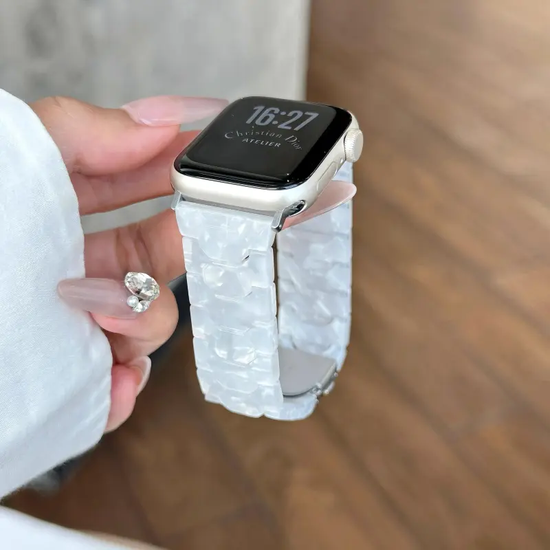 KVZUVUU Apple Compatibility Watch Band Resin Material-14