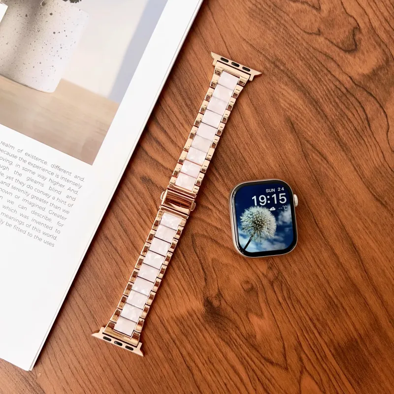 KVZUVUU Apple Compatibility Watch Band Metal-11