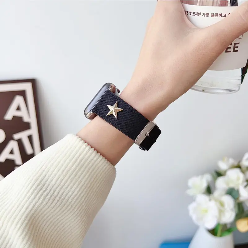 KVZUVUU Apple Compatibility Watch Band Canvas Material-4