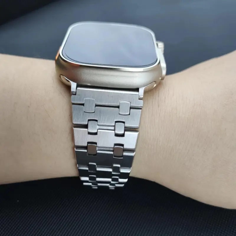 KVZUVUU Apple Compatibility Watch Band Metal-3