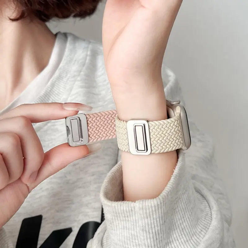 KVZUVUU Apple Compatibility Watch Band Nylon Material-2