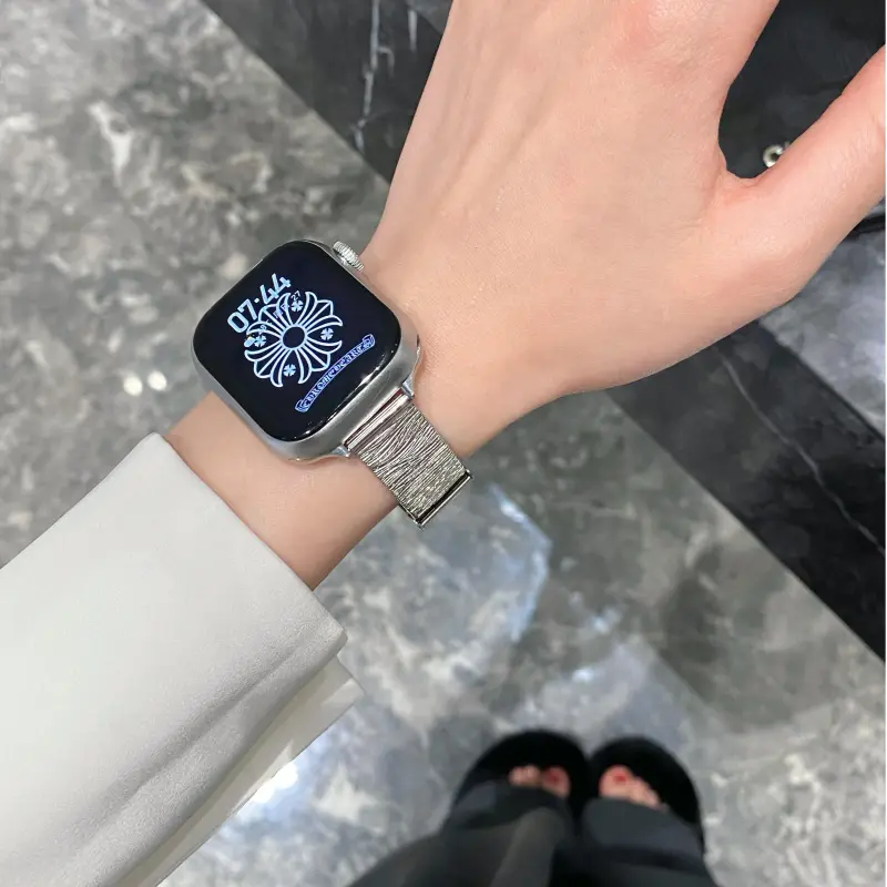 KVZUVUU Watch Band Apple Compatibility Metal-6