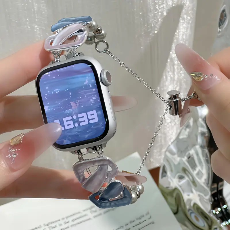 KVZUVUU Apple Compatibility Watch Band Metal-1