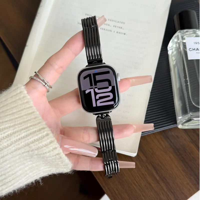 KVZUVUU Apple Compatibility Watch Band Metal-18