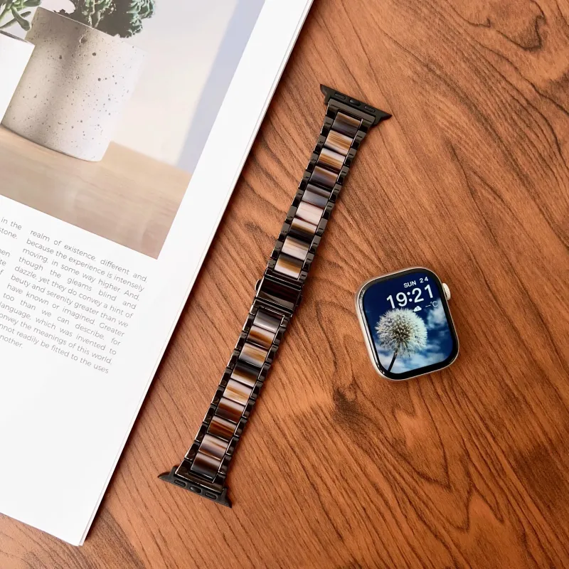 KVZUVUU Apple Compatibility Watch Band Metal-5