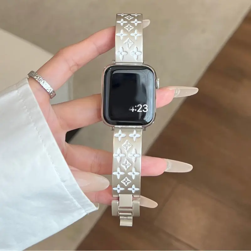KVZUVUU Apple Compatibility Watch Band Metal-10