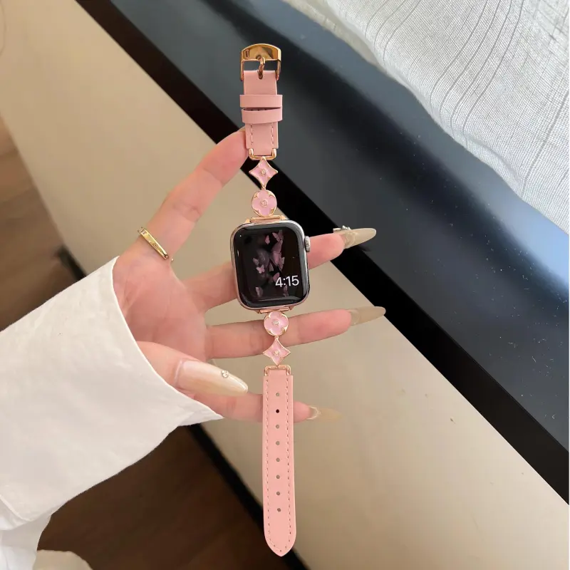 KVZUVUU IwatchS10/s9/8/7/6/Ultra Apple Compatibility Watch Band Cowhide Leather Material-9