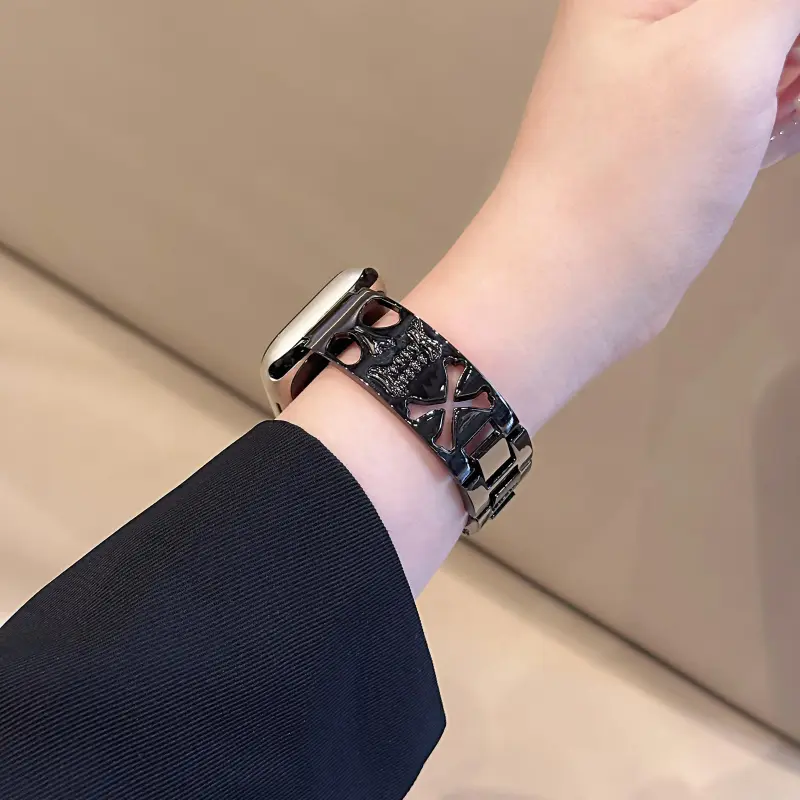 KVZUVUU Apple Compatibility Watch Band Metal-13
