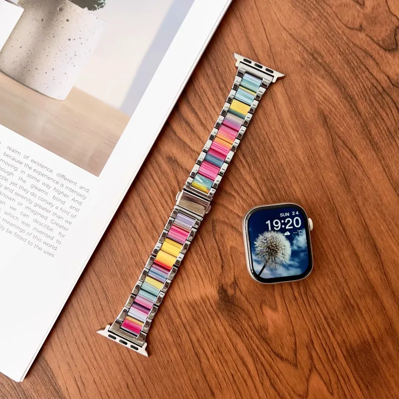 KVZUVUU Apple Compatibility Watch Band Metal-33
