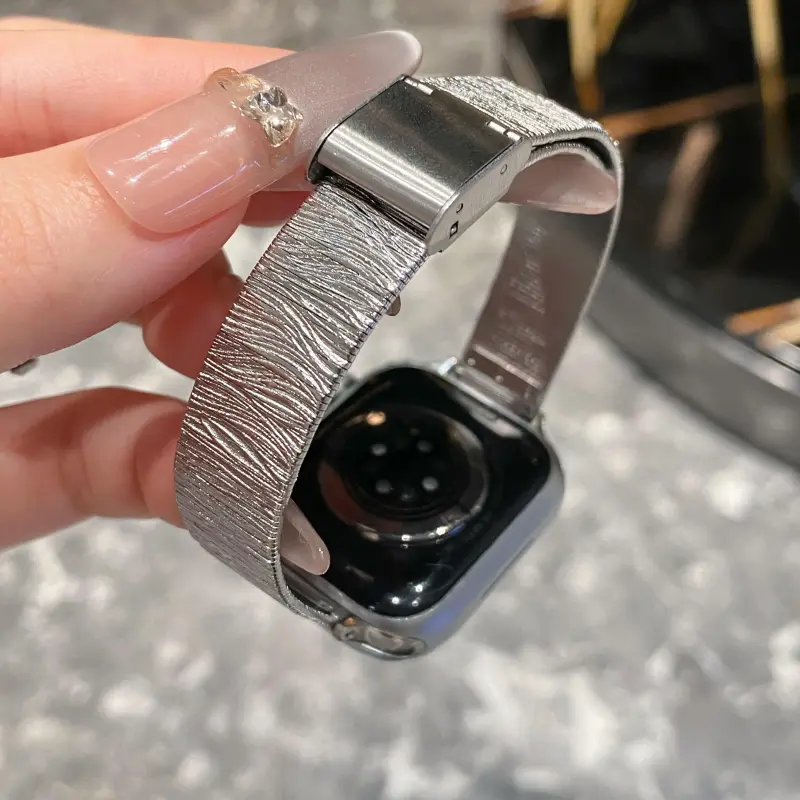 KVZUVUU Watch Band Apple Compatibility Metal-8