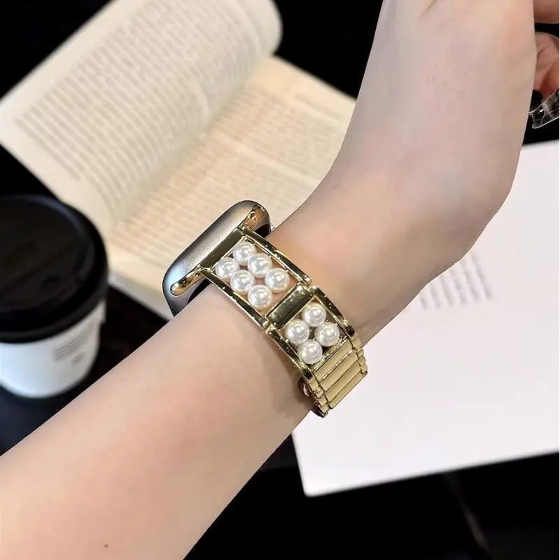 KVZUVUU Apple Compatibility Watch Band Metal-1