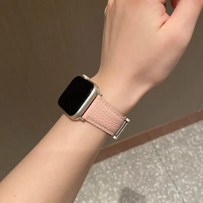 KVZUVUU Apple Compatibility Watch Band Cowhide Leather Material-1