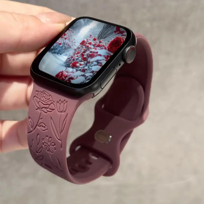 KVZUVUU IwatchS10/s9/8/7/6/Ultra Apple Compatibility Watch Band 195mm Silicone Material-6