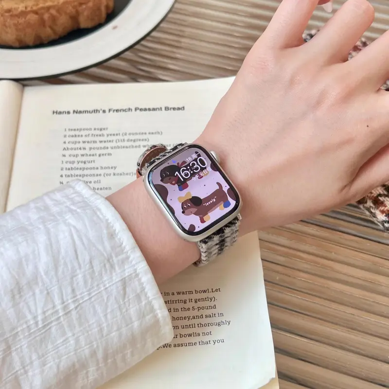 KVZUVUU Watch Band Apple Compatibility Metal-14