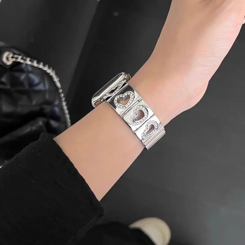 KVZUVUU Watch Band Apple Compatibility Metal-7