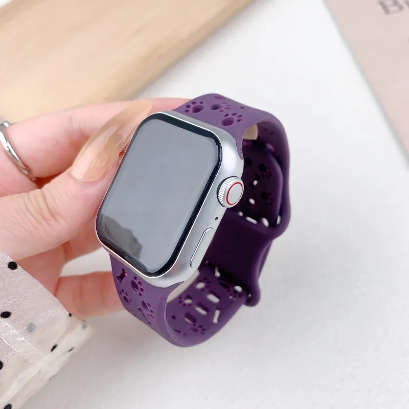 KVZUVUU Apple Compatibility Watch Band Silicone Material-20