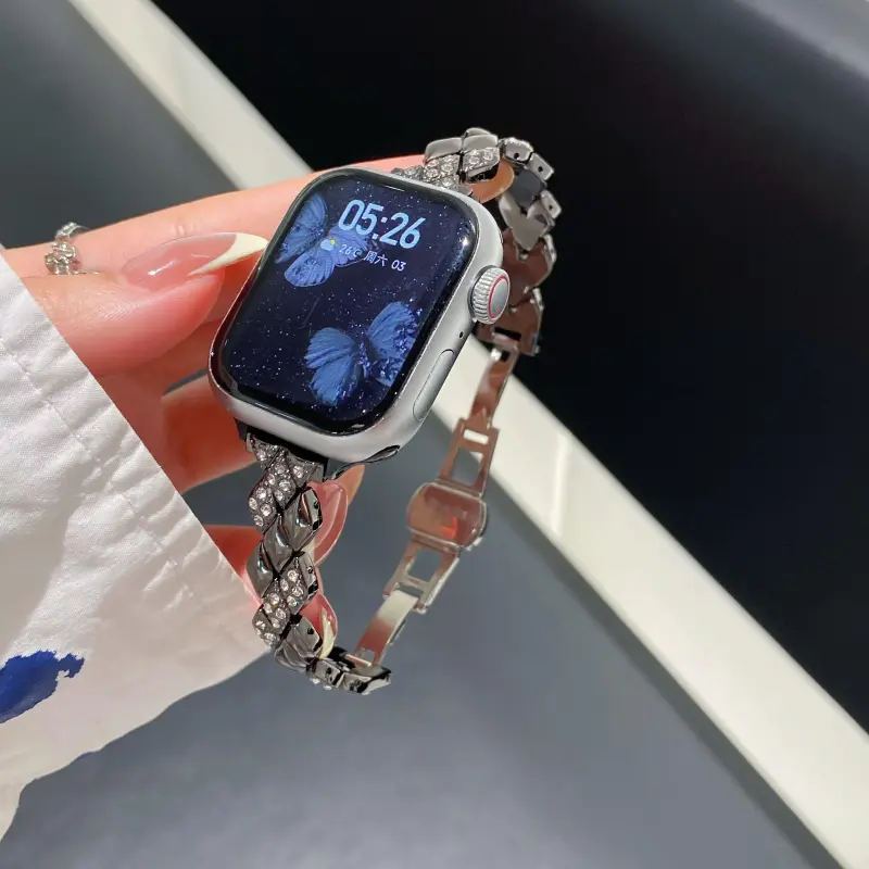 KVZUVUU Apple Compatibility Watch Band Metal-21