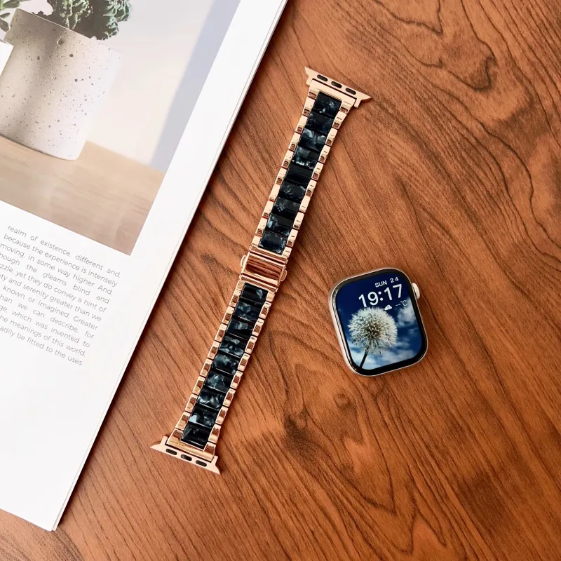 KVZUVUU Apple Compatibility Watch Band Metal-17
