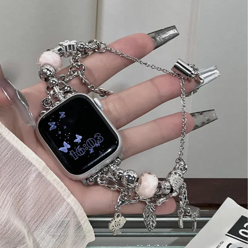 KVZUVUU Apple Compatibility Watch Band Metal-1