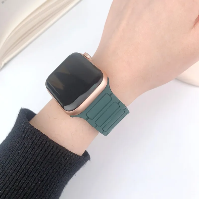 KVZUVUU Apple Compatibility Watch Band Silicone Material-12